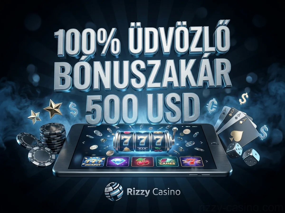 100% ÜDVÖZLŐ BÓNUSZAKÁR 500 USD